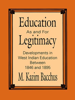 cover image of Education as and for Legitimacy